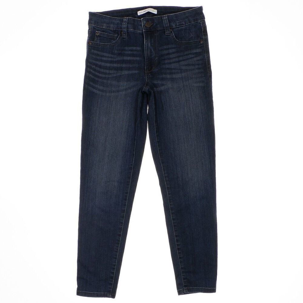 Celebrity Pink Skinny Ankle Jeans Size 5 Juniors Dark Blue Denim Stretch 28x25
